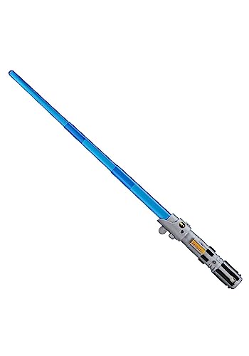 STAR WARS Lightsaber Forge Luke Skywalker Electronic Extendable Blue Lightsaber Toy, Customizable Roleplay Toy, Kids Ages 4 and Up