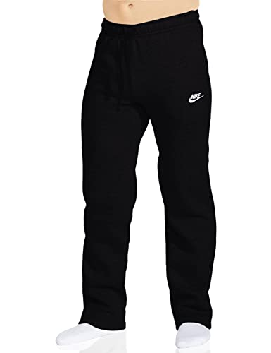 Nike Men's Sportswear Open Hem Club Pants, Black/White, Large