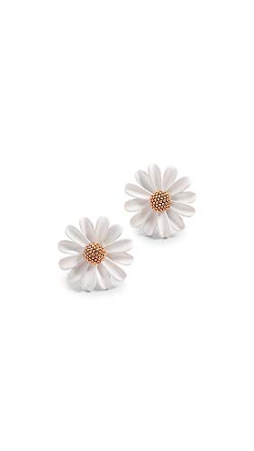 Kate Spade New York Women's Into The Bloom Studs, White, One Size