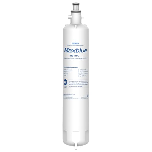 Maxblue Replacement for GE RPWFE, RPWF (with CHIP) Refrigerator Water Filter, Compatible with WSG-4, WF277, GFE28GMKES, PFE28KBLTS, GFD28GSLSS, PWE23KSKSS, GYE22HMKES, DFE28JSKSS