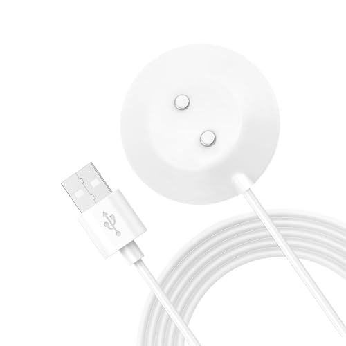 NineHorse Charging Cable Compatible with Rose Toy Charger - USB Cord Cable for Rose Massagers Replacement Charger Stand Charging Dock Station (White)