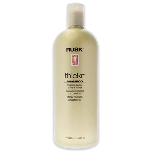 RUSK Designer Collection Thickr Thickening Shampoo, Plumps Up the Cuticle to Increase Strength, Lift and Texture, Leaves Hair with Soft and Manageable 33.8 Fl Oz (Pack of 1)