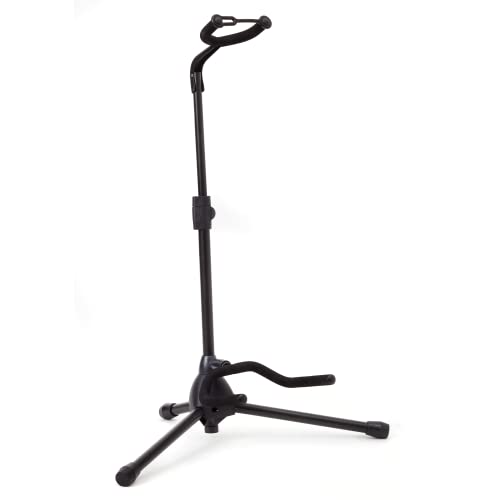 Hola! Music Guitar Stand - Height Adjustable, Collapsible w/Padded Neck & Yoke - Pack of 1 Tripod