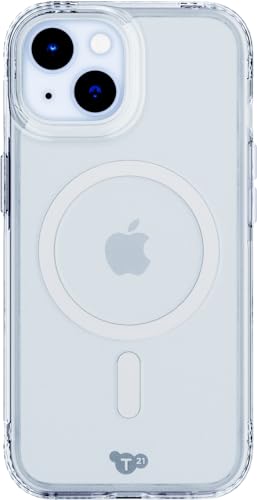 Tech 21 Evo Clear case for iPhone 15 - Compatible with MagSafe - Impact Protection Case - Clear