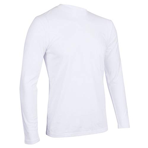 Insect Shield Men's UPF Dri-Balance Long Sleeve Pocket Tee, Insect Repellent Clothing, White, Large