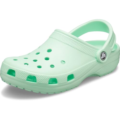 Crocs unisex adult Men's and Women's Classic (Retired Colors) Clog, Neo Mint, 9 Women 7 Men US