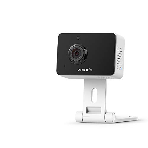 Zmodo Mini Pro, 1080P Plug-In Wireless Security Camera, Indoor Smart Home Camera with AI Motion Detection, Pet Nanny Cam, Night Vision, 2-Way Audio, Phone App, Alexa & Google Assistant Available