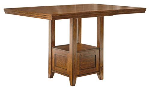 Signature Design by Ashley Ralene Traditional 36' Counter Height Dining Room Extension Table, Medium Brown