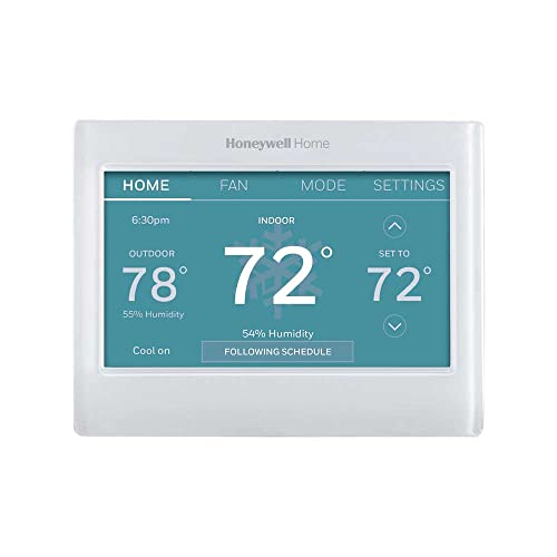 Honeywell Home RTH9600WF Smart Color Thermostat Energy Star Wi-Fi Programmable Touchscreen Alexa Ready - C-Wire Required, Not Compatible with Line Volt Heating
