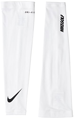 Nike Unisex Dri-Fit Solar Arm Sleeve (White/Black, X-M/Large)