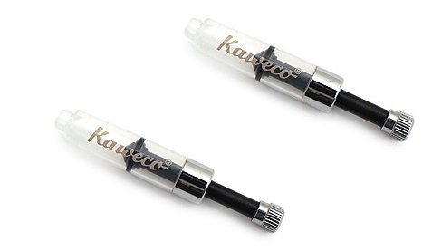 Kaweco Mini Converter Sport 2 Pack, Black/Clear, Writing Instrument