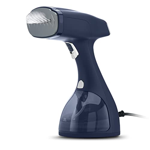 Electrolux Steamer for Clothes, 1500 Watt Portable Handheld Fabric and Garment Steamer with Lint Remover & Fabric Brush, Ultra-Fast Heat Up, 18 Min Continuous Steam for Powerful Wrinkle Remover, Blue