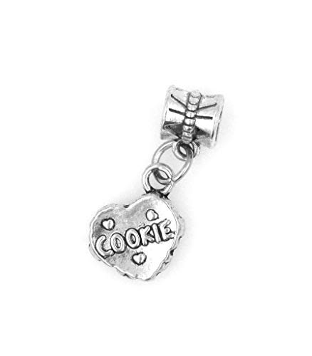 It's All About...You! Heart Shaped Cookie Dangling European Bead Charm 87T