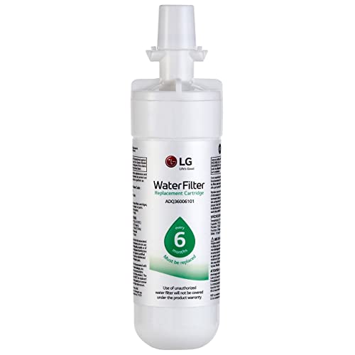 LG LT700P- 6 Month / 200 Gallon Capacity Replacement Refrigerator Water Filter (NSF42 and NSF53) ADQ36006101, ADQ36006113, ADQ75795103, or AGF80300702 , White , Single