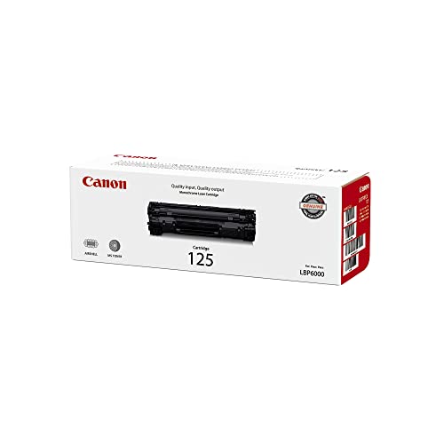 Canon Toner 125 Cartridge, Compatible to MF3010 VP and LBP6030w Printers, Black