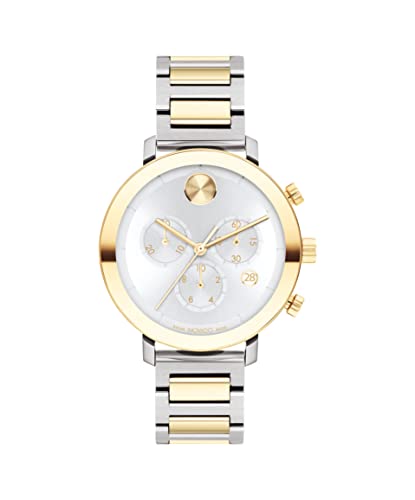 Movado Women's Bold Evolution Two-Tone Stainless Steel Case and Link Bracelet, Two Tone (Model: 3600885)