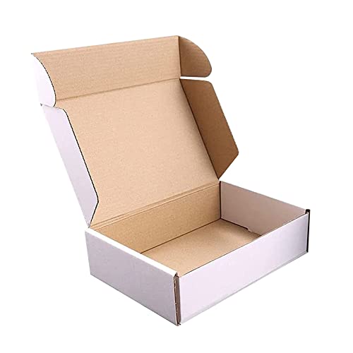 20Pack 12x9x4 Shipping Boxes, Corrugated Cardboard Mailing Box for Small Business, Tab Locking Malier Box for Literature Packing