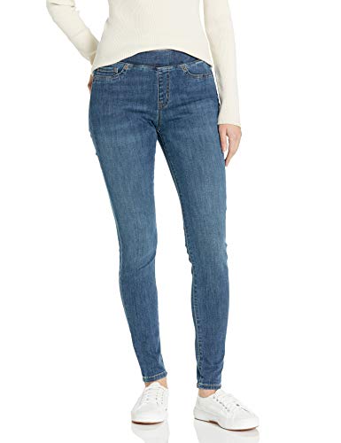 Amazon Essentials Women's Stretch Pull-On Jegging (Available in Plus Size), Medium Wash, 18 Short