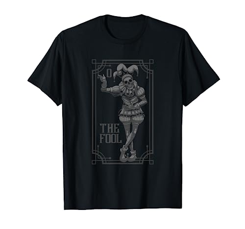 Tarot Card Shirt Jester The Fool Satanic Pagan Occult Gypsy T-Shirt