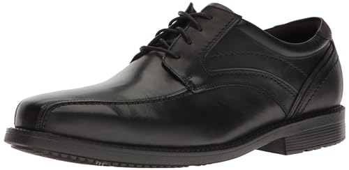 Rockport Men's Style Leader 2 Bike Toe Oxford Black Waxed Calf 10.5 M (D)-10.5 M