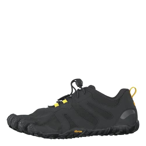 Vibram Women's V 2.0 Trail Running Shoe, Black/Yellow, 39 B EU (39 EU/8.0-8.5 M US B EU US)