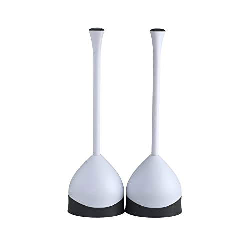 Clorox Hideaway 2-Pack Plunger, White