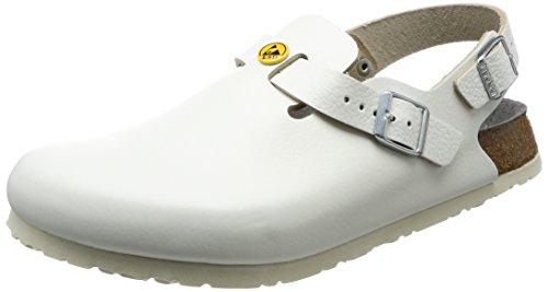 Birkenstock Clogs ''Tokyo'' from Leather in White, Size: 42 EU W