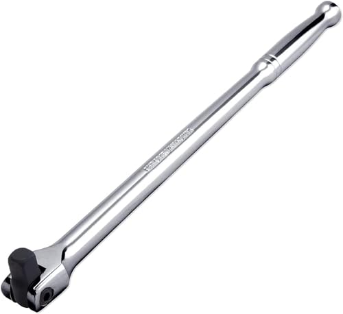 Neiko 00200A 1/2' Drive Extension Breaker Bar | 15' Length | Rotating Flex Head | CR-V Steel