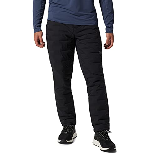 Mountain Hardwear Men's Standard StretchDown Pant, Black, Medium x Regular