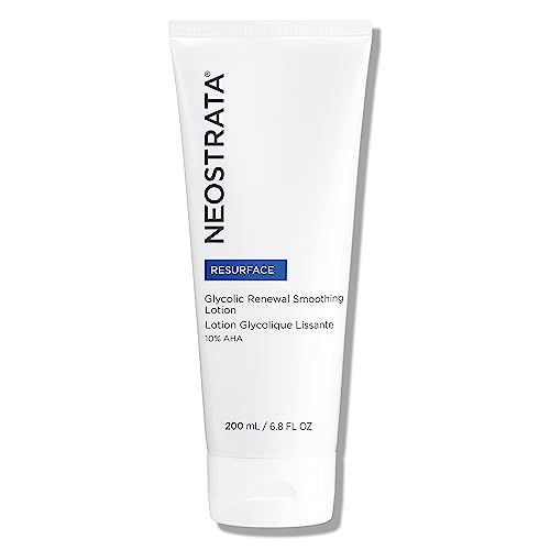 NEOSTRATA GLYCOLIC RENEWAL Smoothing Lotion Lightweight Skin Rejuvenation For Face, Body and Hands Oil-Free Fragrance-Free, 6.8 fl. oz.