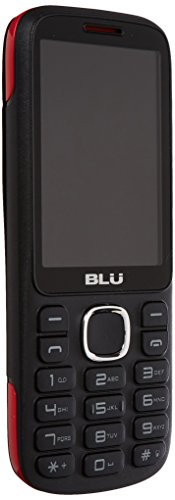 BLU Jenny TV 2.8 T276T Unlocked GSM Dual-SIM Cell Phone w/ 1.3MP Camera - Unlocked Cell Phones - Retail Packaging - (Black Red)