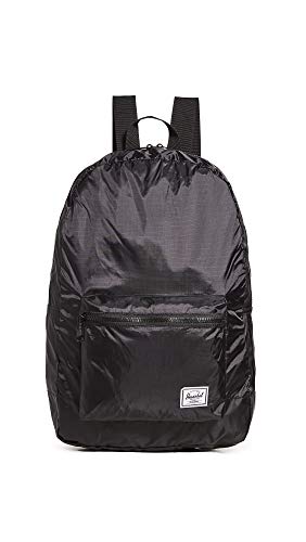 Herschel Packable Casual Daypack, Black/Black, 17.75' x 12.5', 24.5L