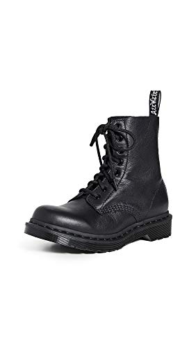 Dr. Martens-Women's 1460 Pascal Mono 8 Eye Boots, Black, 8 Medium US