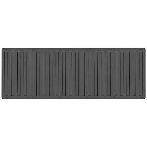 BDK-MT-600A Heavy-Duty Utility Truck Bed Tailgate Mat, 60' x 19.5' – Extra Thick Rubber Cargo Liner for Pickup Trucks with Universal Trim-to-Fit Design - Black