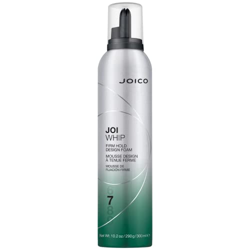 Joico JoiWhip Firm Hold Designing Foam | For Most Hair Types | Add Volume & Body | Boost Shine | Control Frizz & Flyaways | Heat, Humidity, & Pollution Protection | Silicone & Paraben Free | 300mL