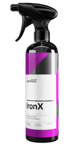 CARPRO IronX Iron Remover: Stops Rust Spots and Pre-Mature Failure of The Clear Coat, Iron Contaminant Removal - 500mL with Sprayer (17oz)