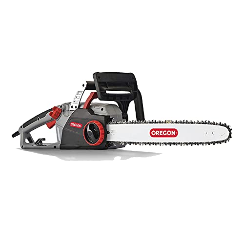 Oregon CS1500 18-inch 15 Amp Self-Sharpening Corded Electric Chainsaw, with Integrated Self-Sharpening System (PowerSharp), 2-Year Warranty, 120V, Grey, Black