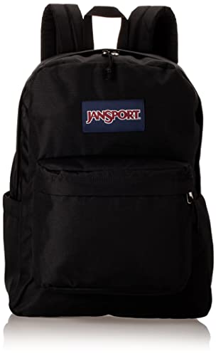 JanSport SuperBreak Plus Backpack with Padded 15-inch Laptop Sleeve and Integrated Bottle Pocket - Spacious and Durable Daypack for Work and Travel - Black