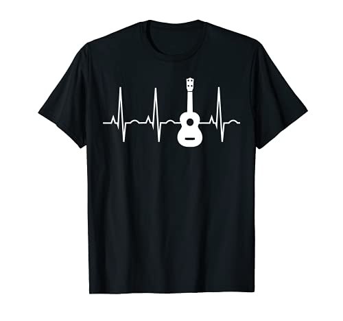 Ukulele Shirt - Best Ukulele Heartbeat Musician Gift T-Shirt T-Shirt