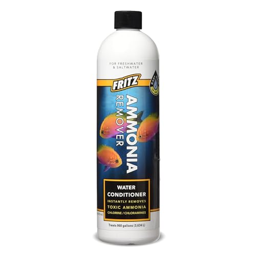 Fritz Aquatics ACCR Water Conditioner Instantly Removes Toxic Ammonia/Chlorine & Chloramines for Fresh & Salt Water Aquariums (16-Ounce)