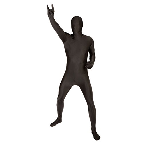 Morphsuits Spandex Bodysuit Zentai Black Adults Halloween Costume - Large