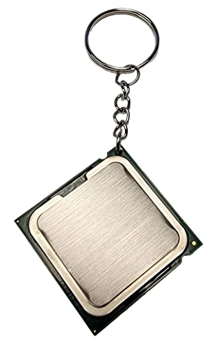 TekJuic The Ultimate Geek Accessory - Recycled CPU Processor Keychain Made from Reclaimed Computer Parts