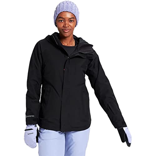 Burton Womens' Powline GORE-TEX Waterproof 2L Insulated Snow Jacket (US, Alpha, Small, Regular, Regular, True Black)