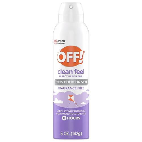 OFF! Clean Feel Insect Repellent Aerosol with 20% Picaridin, Bug Spray with Long Lasting Protection from Mosquitoes, Feels Good on Skin, 5 oz