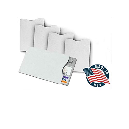 10x RFID Blocking Credit Card'DuPont TYVEK' Sleeves for wallet or purse. Protect your debit cards, credit cards and IDs from identity theft skiming.