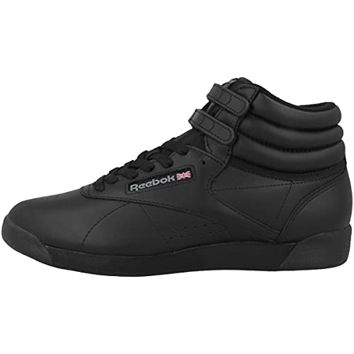 Reebok Women's Freestyle Hi Sneaker, Black 2, 7.5