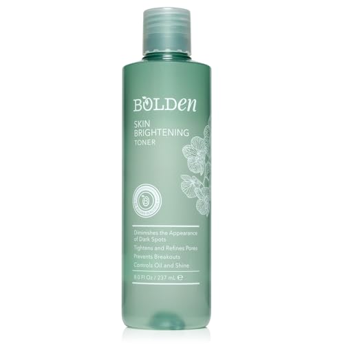 Bolden Skin Brightening Toner | Reduces Breakouts and Appearance of Dark Spots, Oil & Shine | Made with AHA Glycolic Acid, Niacinamide, & Hydrating Hyaluronic Acid | 8.0 Fl Oz