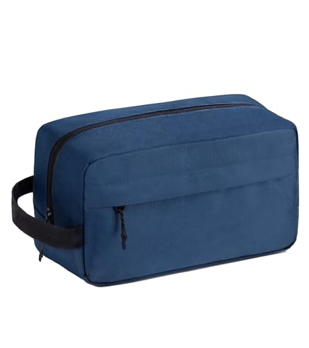 Vorspack Toiletry Bag Hanging Dopp Kit for Men Water Resistant Shaving Bag with Large Capacity for Travel - Navy Blue