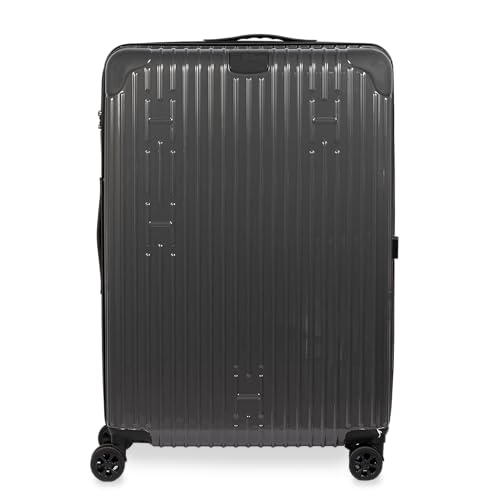Aroma360 Hotel Collection - Hardside Expandable Check-In Luggage - 28 Inch Luggage with Spinner Wheels - Portable USB Charger - Built-In Digital Weight Scale & GPS Tracker - TSA-Approved Lock - Grey