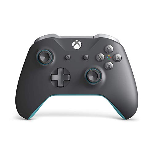 Microsoft - Wireless Controller for Xbox One and Win 10 - Gray/Blue - WL3-00105 (Renewed)